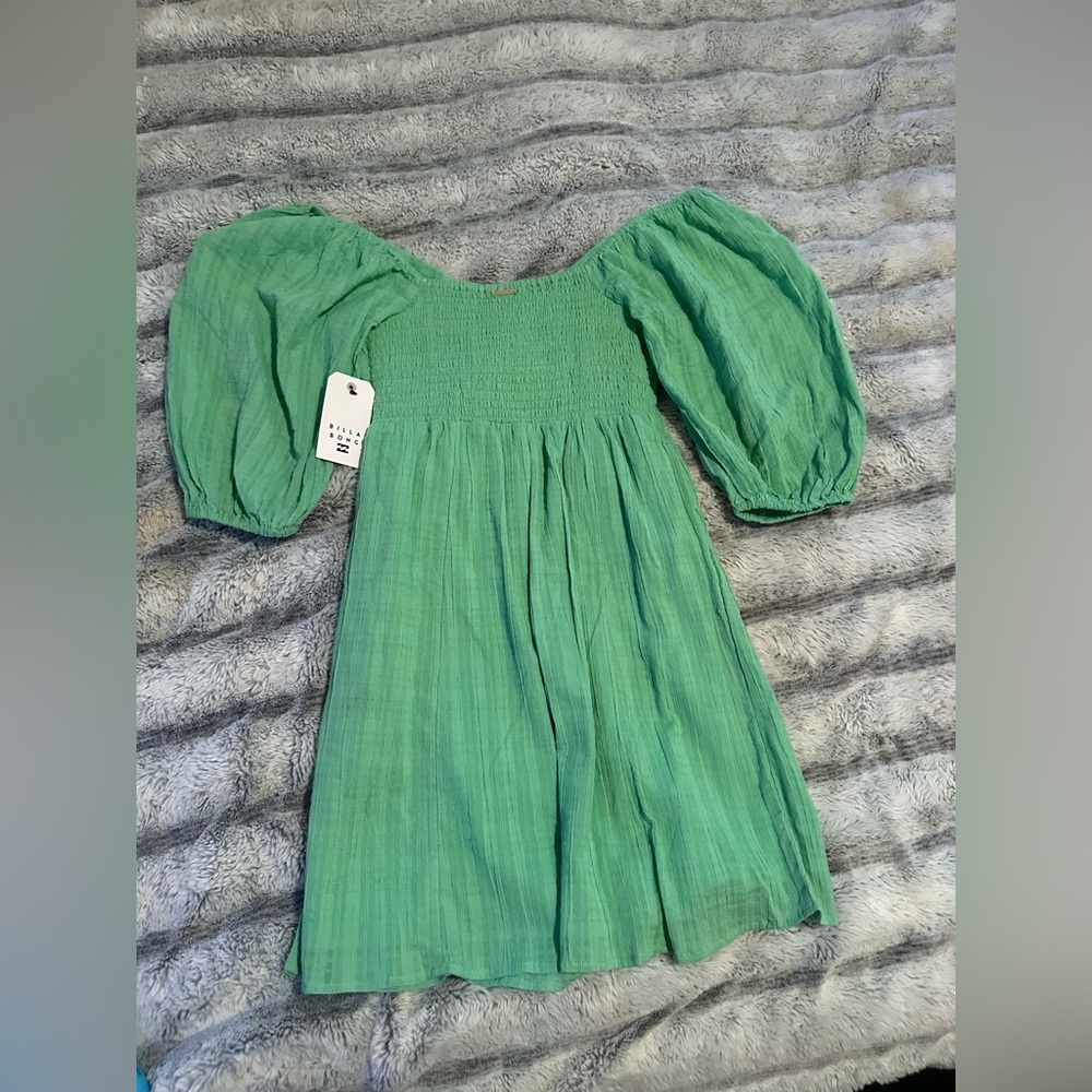 Billabong Sol Puff Sleeve Mini Dress - Picture 2 of 12